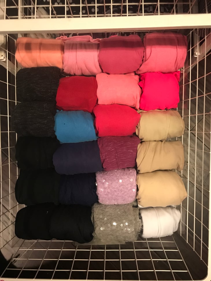 Organized teeshirts