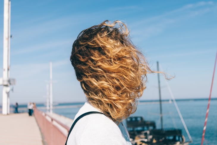 Windy hair