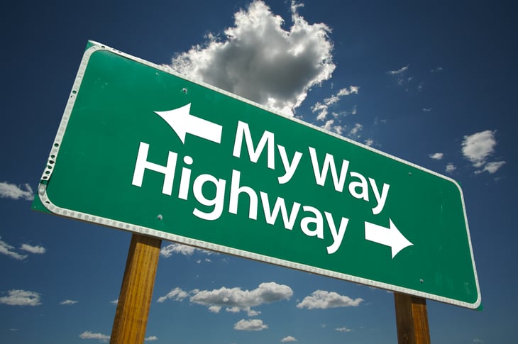 My way/ highway sign