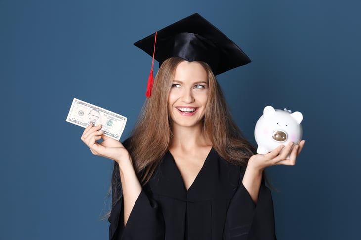 Graduate with money