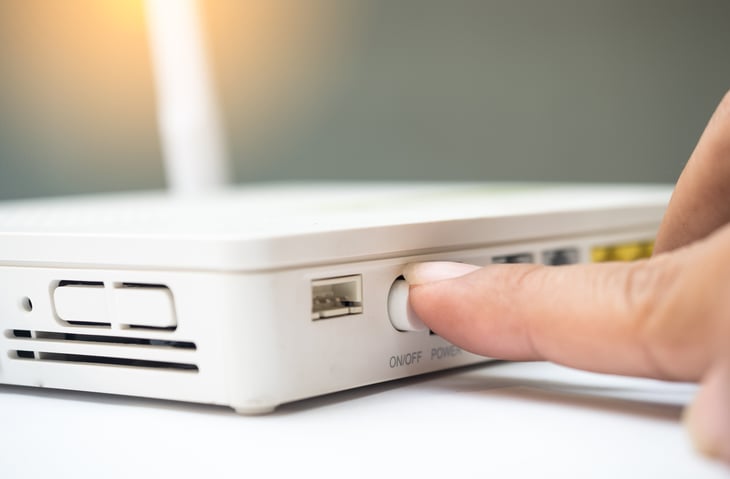 resetting router