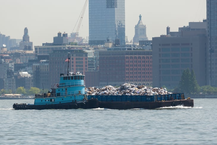Jersey City garbage scow
