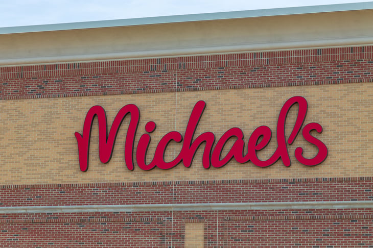 Michaels craft store sign