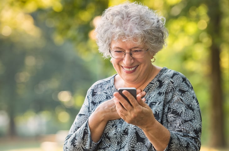 using a mobile app