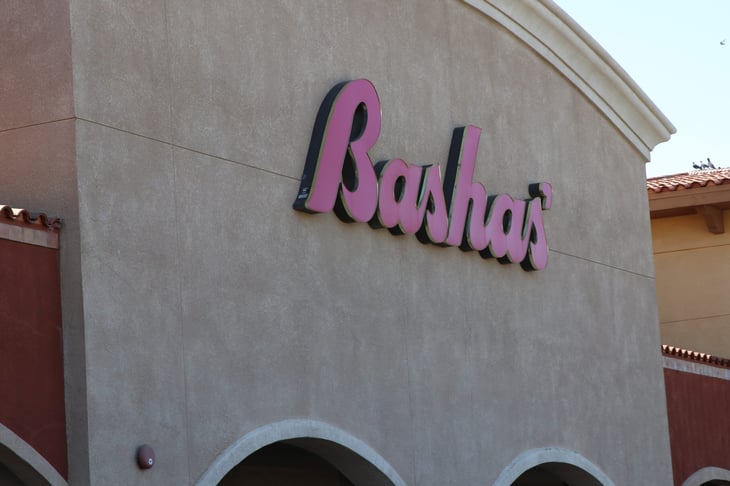 A Basha's grocery store.