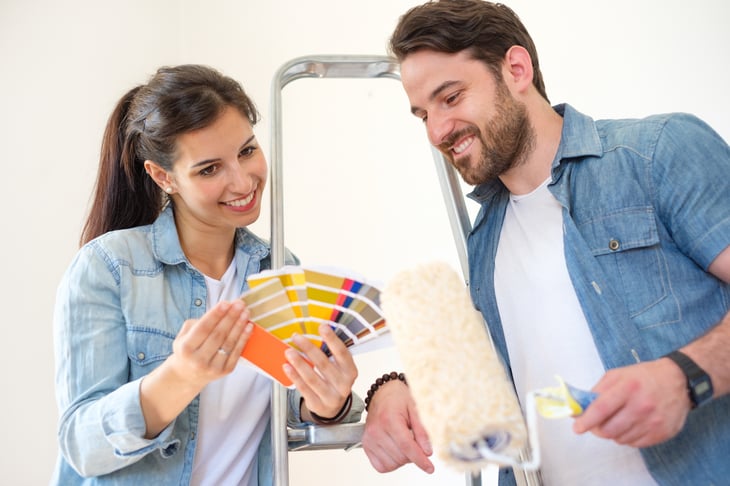 Couple renovating home