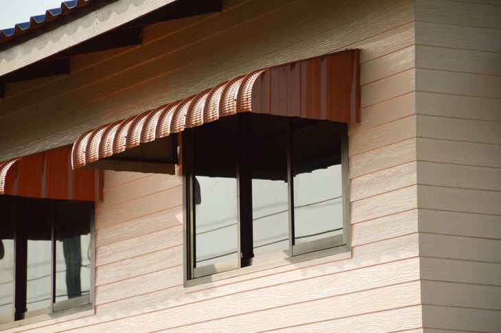 Awning and window