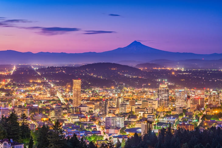 Tacoma at night