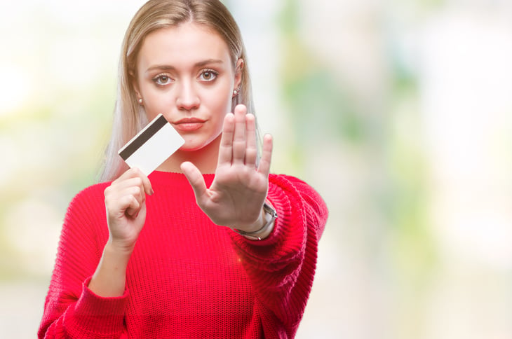 Stop using credit cards