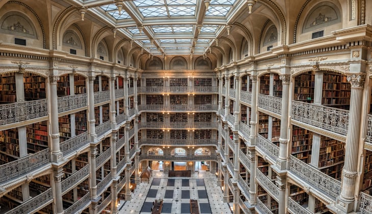 Peabody Library at John Hopkins University