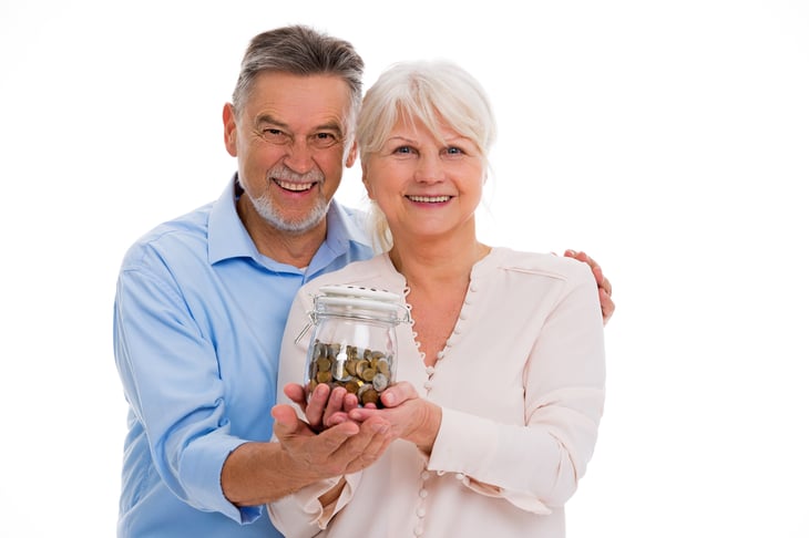 Couple w Money Jar