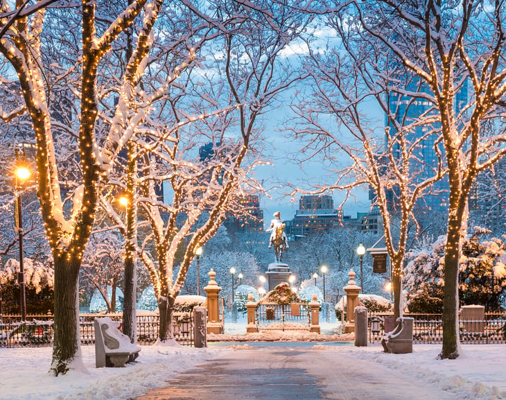 Boston in winter