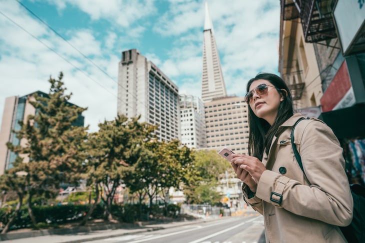 Woman in San Francisco