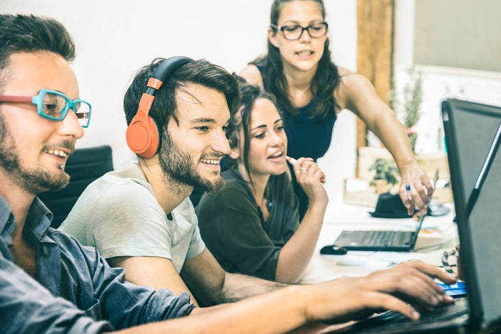 Young tech workers