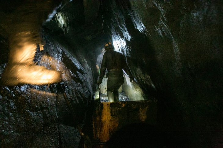 Coal worker in private mine in Pennsylvania