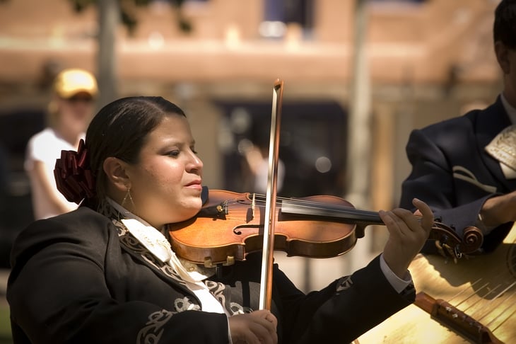 Mariachi player in Albuquerque, New Mexico