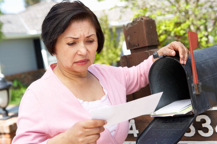 Woman Checking Mailbox