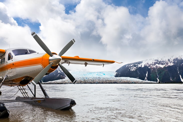 Float plane in Alaska