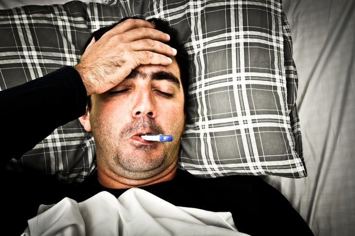 Sick man