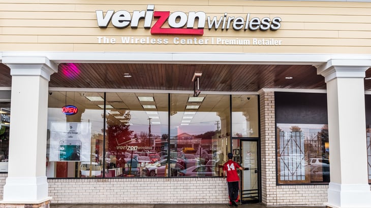 Verizon Wireless retail storefront