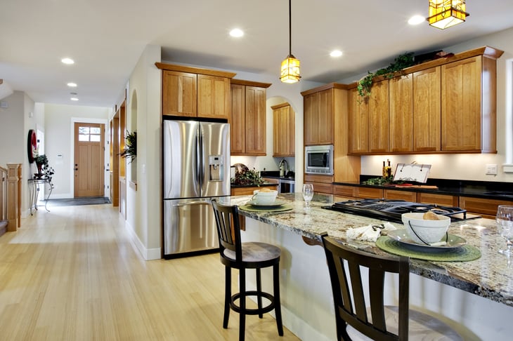 Newly remodeled kitchen