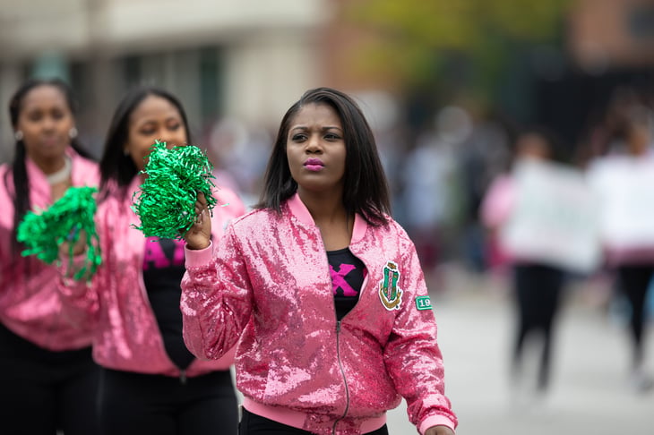 Women in Circle City Parade in Indianapolis