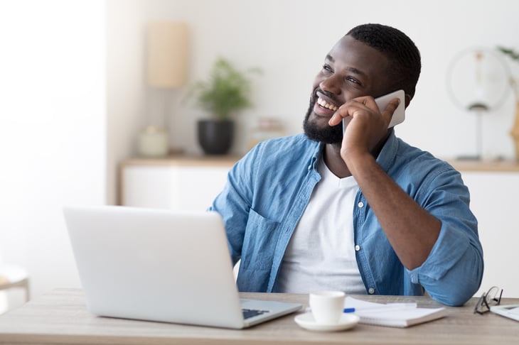 Man working from home