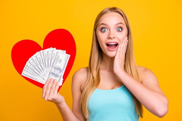 Woman who loves money