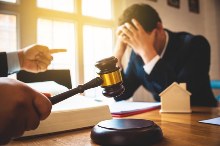 Man losing in court