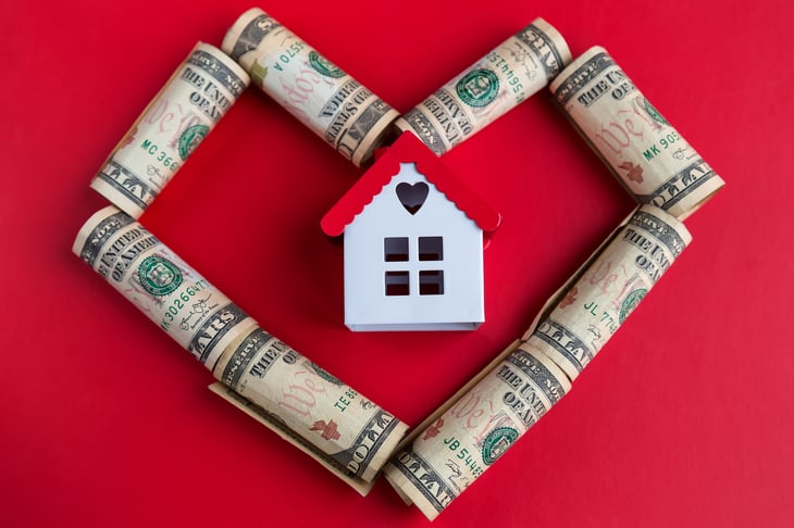 Home with money