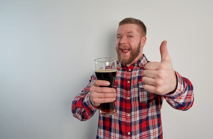 Man with a beer