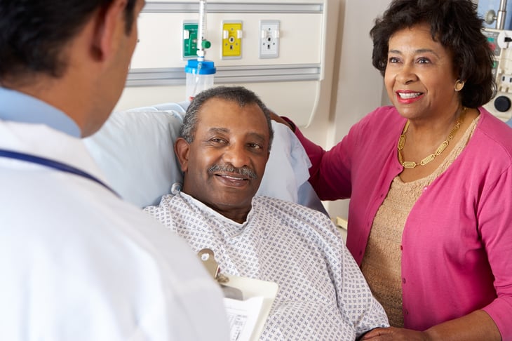 Senior Couple Hospital