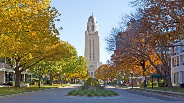 Nebraska city scene