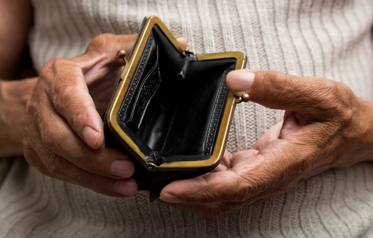 Empty coin purse