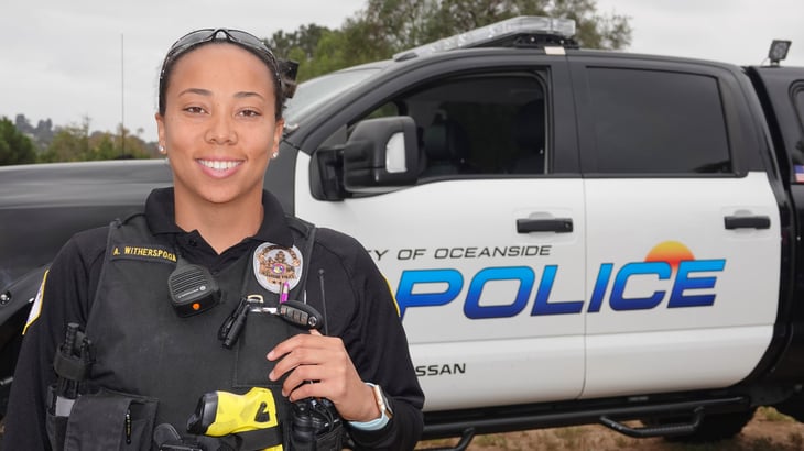 Police officer in Oceanside, California