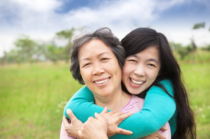 Mom and daughter
