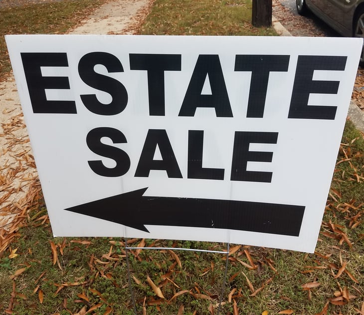 Real estate sale sign