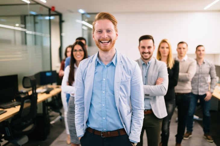 Happy workers
