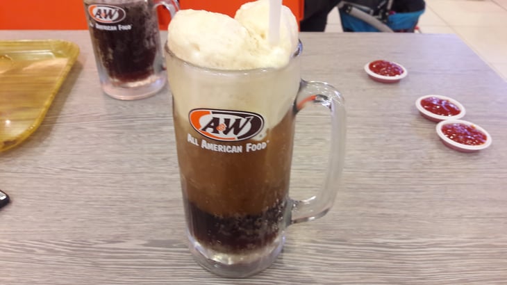 A&W Root Beer float