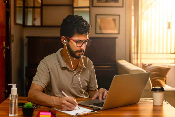 Distance learning student