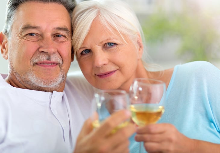 retirees celebrating low taxes