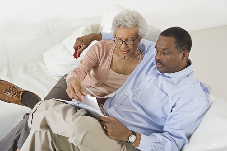 Retired couple