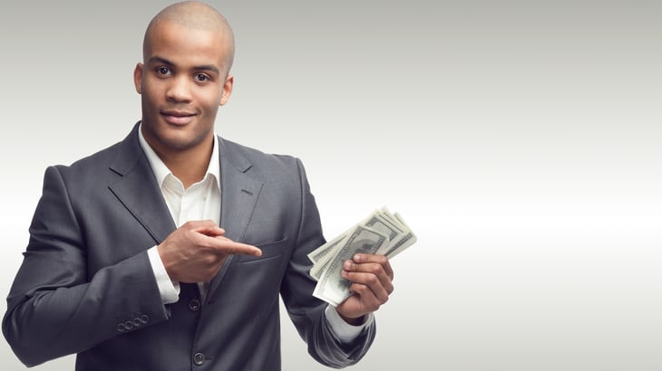 Man with money