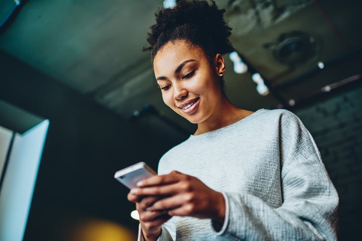 Woman on cellphone
