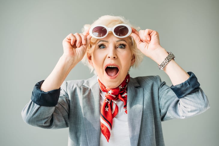 Shocked senior