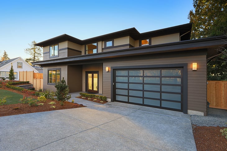 exterior of a home with focus on the garage
