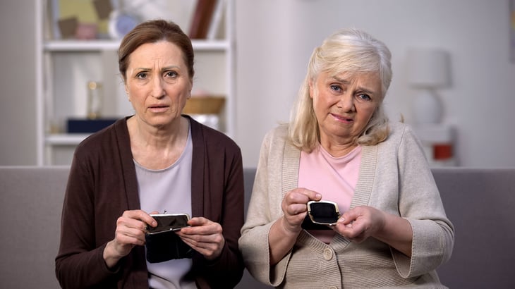 Broke retired women