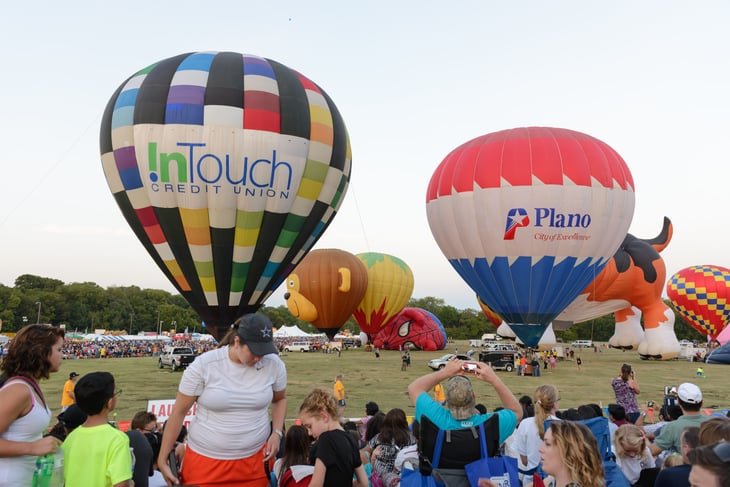 Plano, Texas hot air balloons