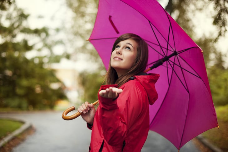 Woman with an umbrella
