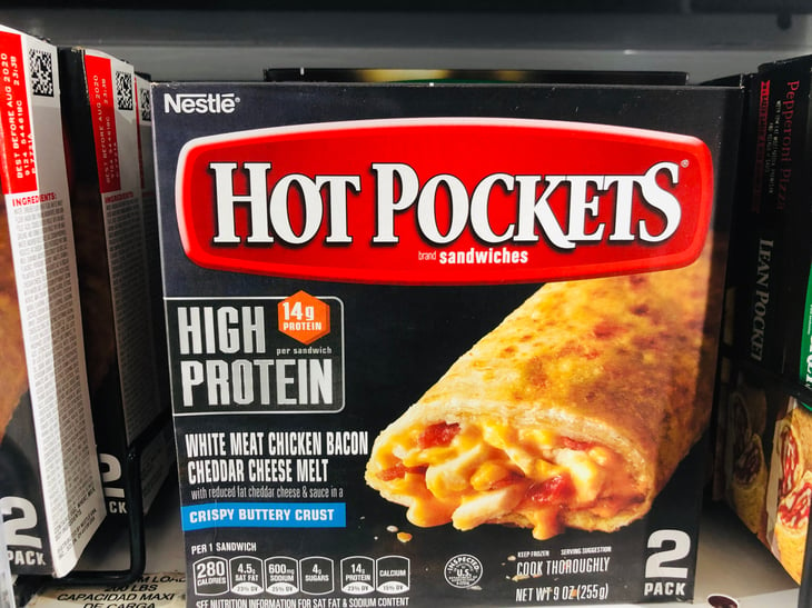 Nestle Hot Pockets frozen food